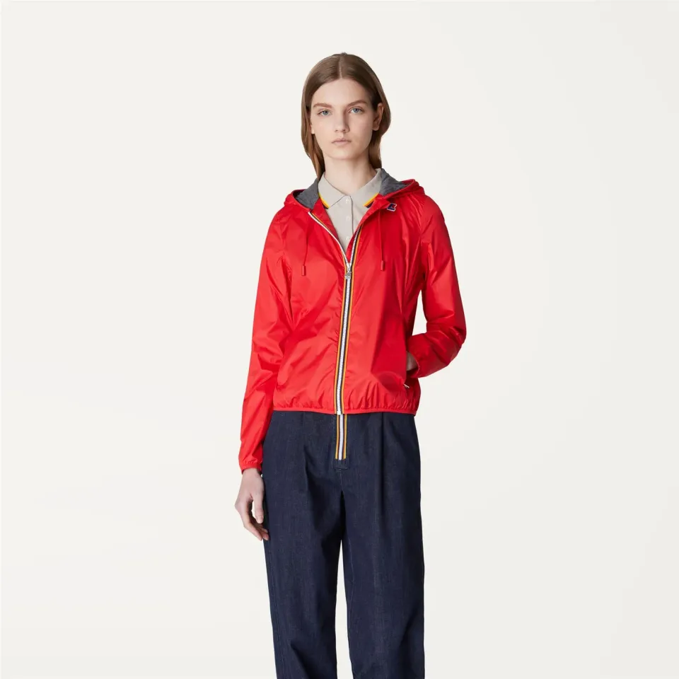 K-Way Lily Poly Jersey geaca dama rosie impermeabila