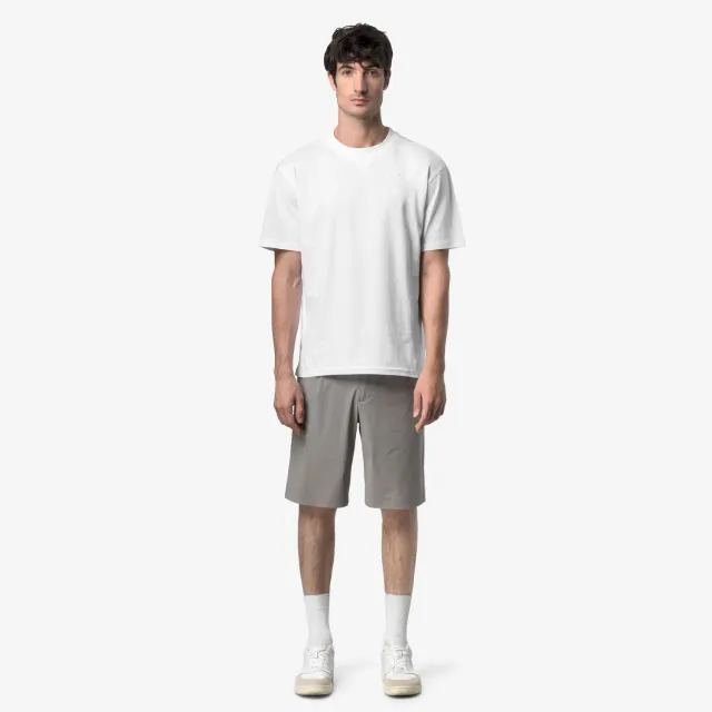 K-Way Solo Jersey Triangle tricou barbati alb bumbac