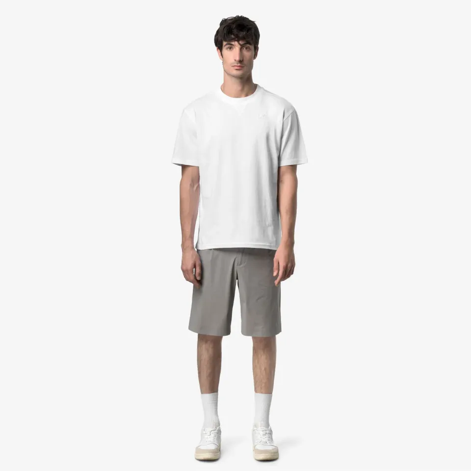 K-Way Solo Jersey Triangle tricou barbati alb bumbac