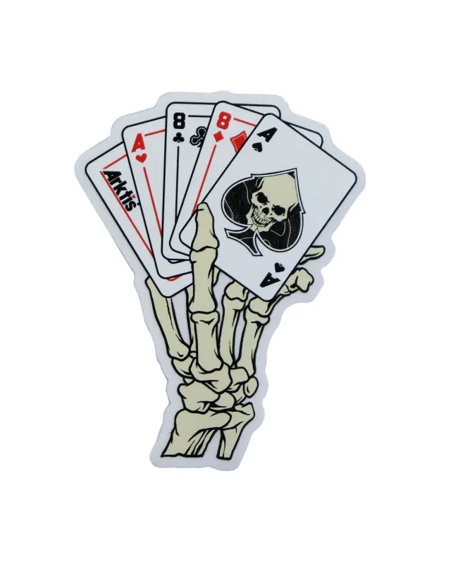 Arktis Dead Mans Hand sticker vinil 9,8 cm