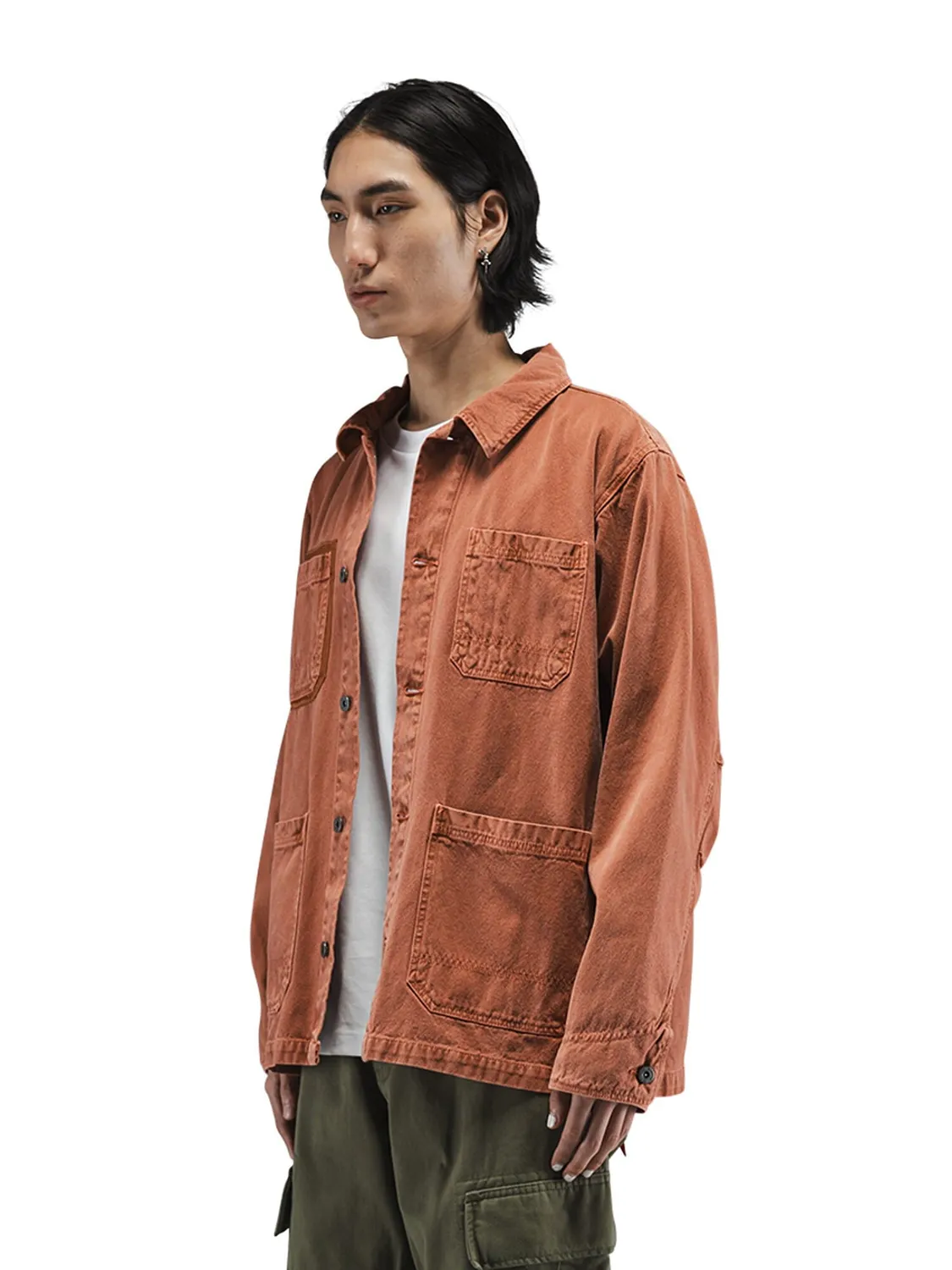 Alpha Industries Chore Coat palton Muted Saffron canvas