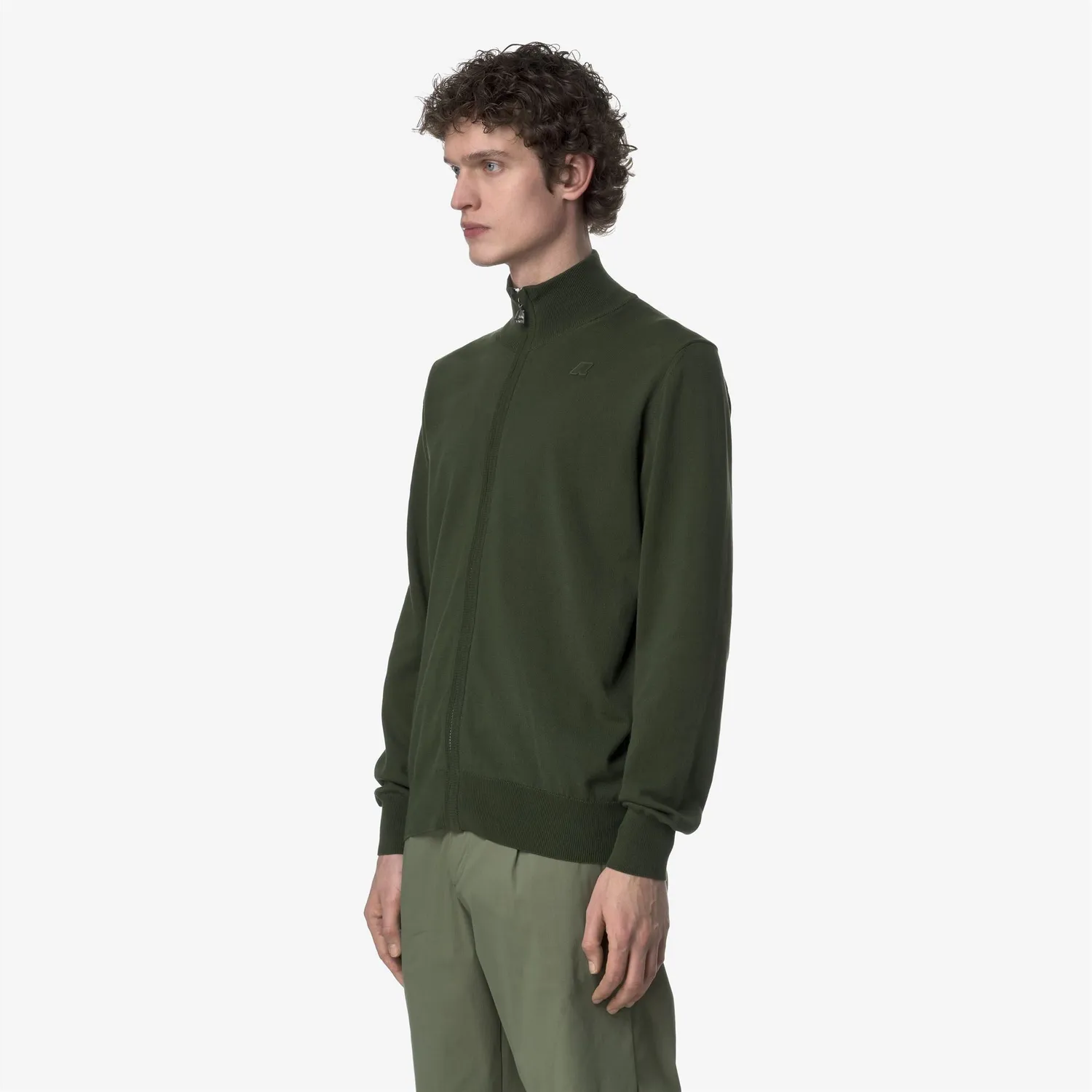 K-Way Finny Cotton PS cardigan barbati verde africa