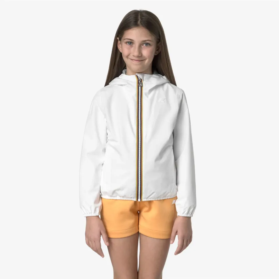 K-Way Lily geaca scurta fete White impermeabila