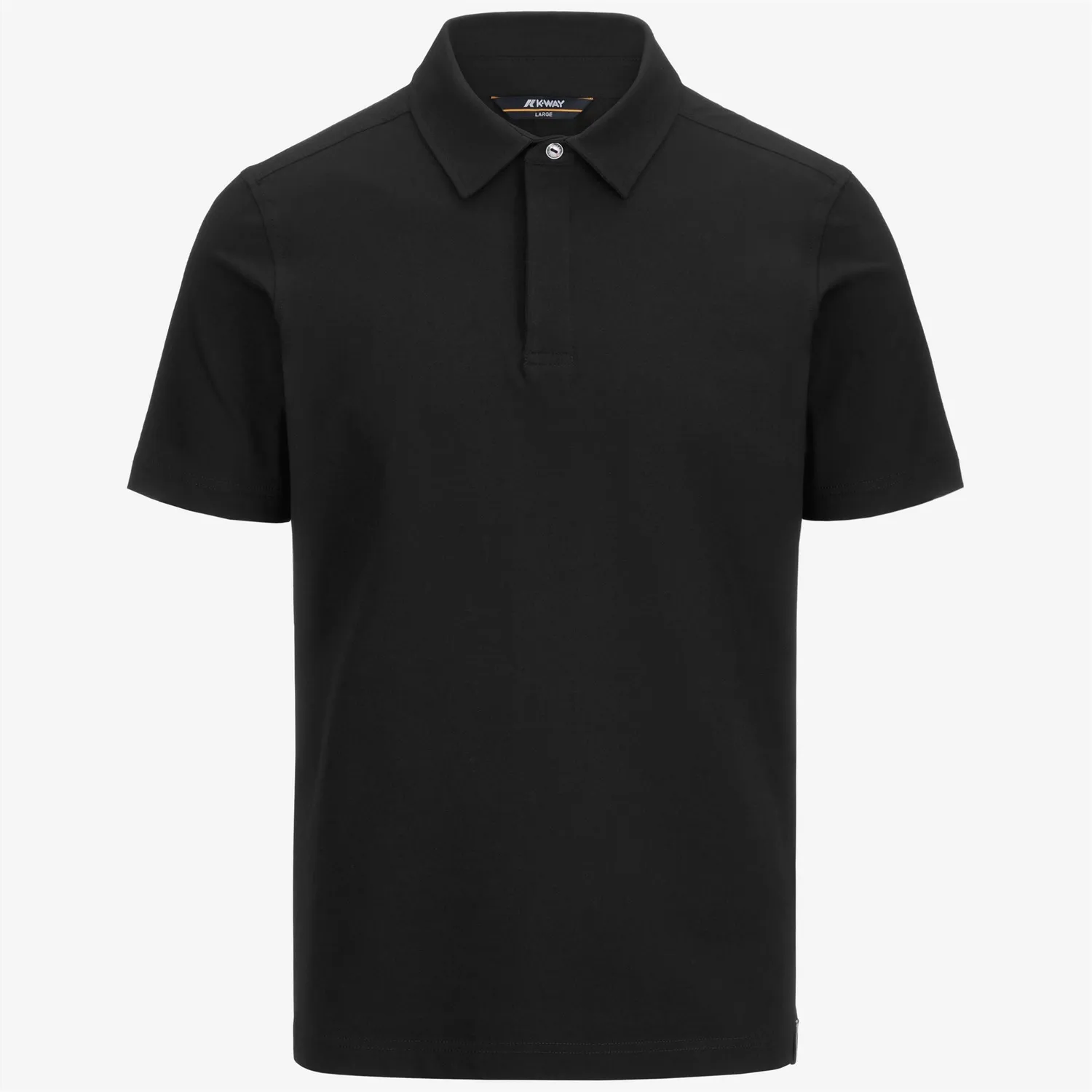 K-Way Vincelle Ice Cotton polo negru elastic