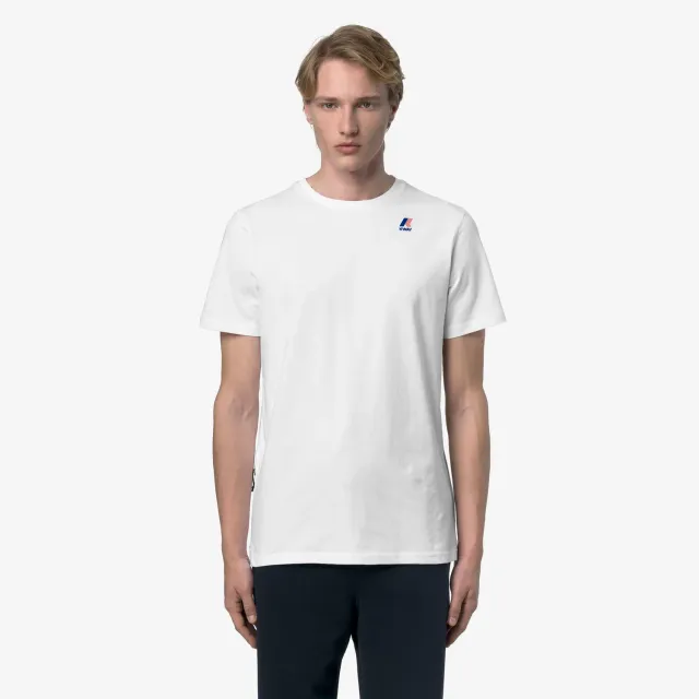 K-Way Leonide tricou unisex alb bumbac