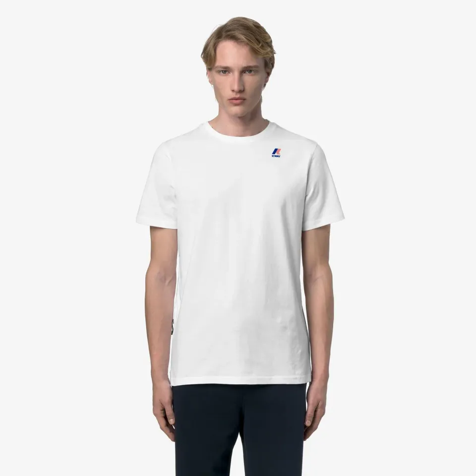 K-Way Leonide tricou unisex alb bumbac
