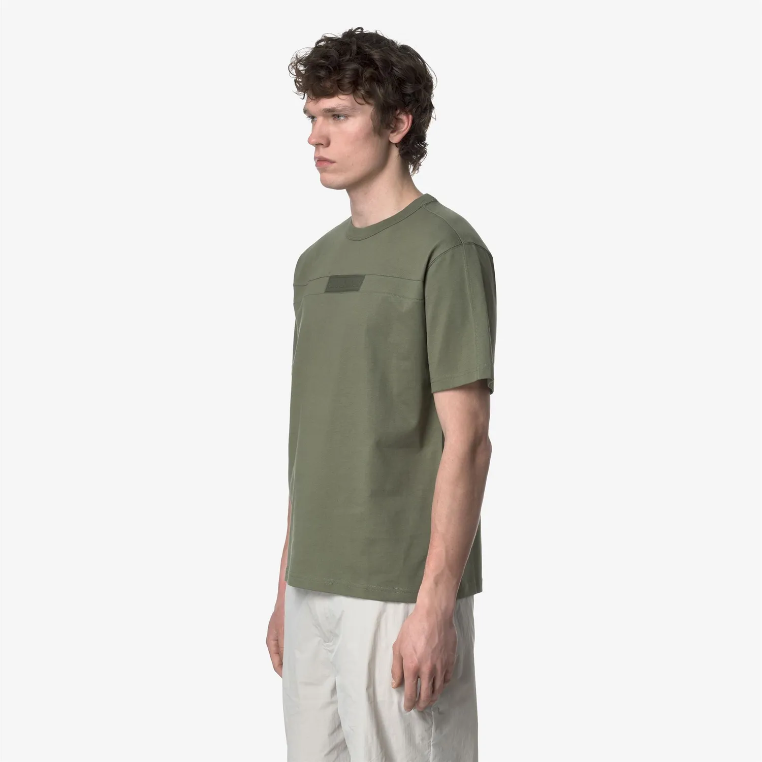 K-Way Fantome tricou barbati verde bumbac greu