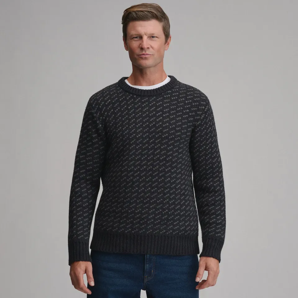 Eddie Bauer Birdseye Crew pulover barbati Navy