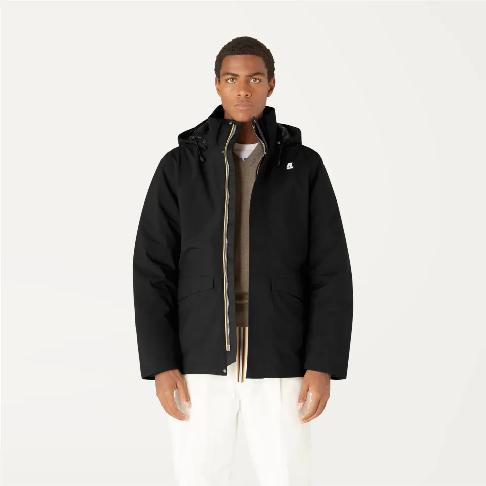 K-Way Jackel Bonded geaca barbati neagra captusita