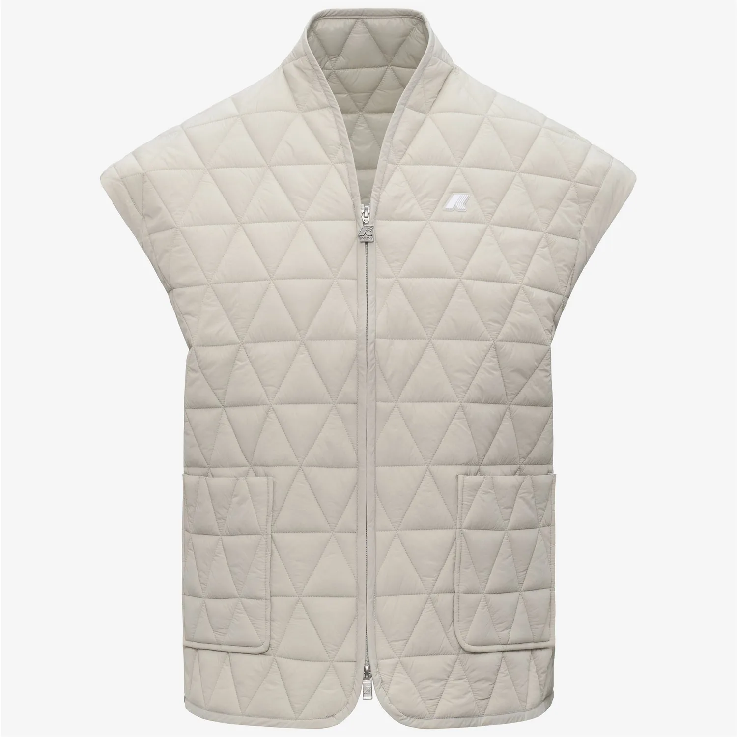 K-Way Saloire Diamond vesta dama bej matlasata Primaloft