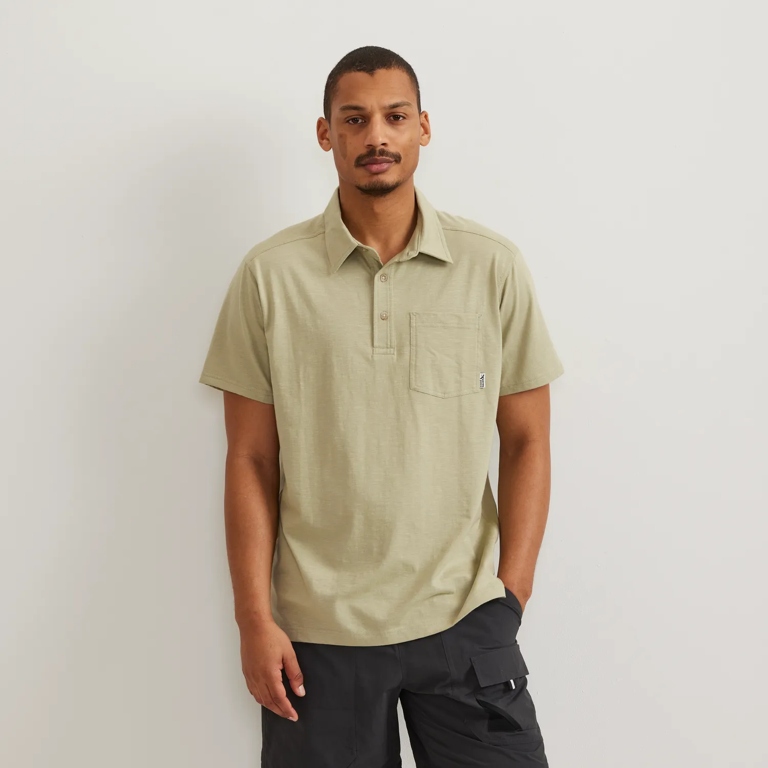 Eddie Bauer Baja tricou polo bărbați ivory M
