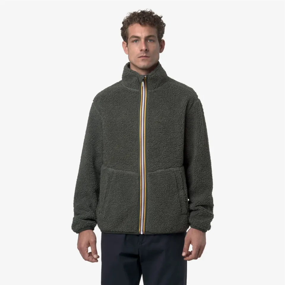 K-Way Pascal K3132PW geaca barbati verde reversibila fleece