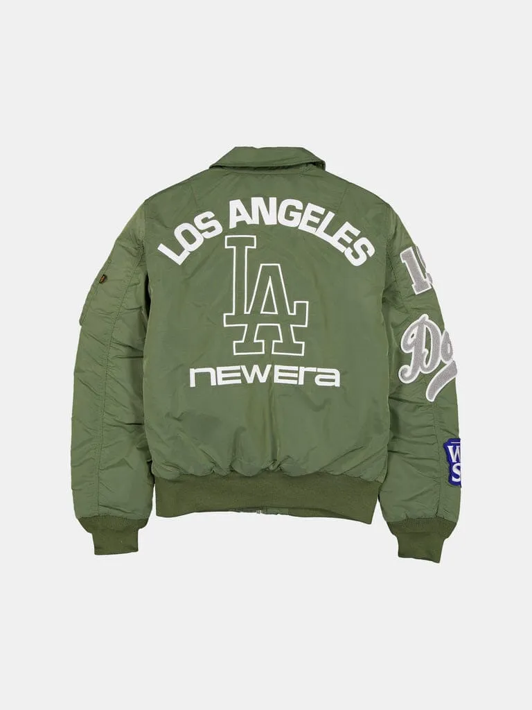 Alpha Industries MA-1 Dodgers geaca bomber verde Barbati