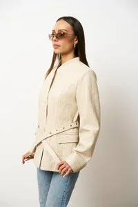 Mareus Deep Pearl 647 geaca piele Deep Pearl croco