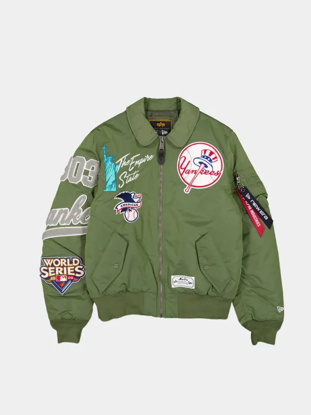 Alpha Industries MA-1 Yankees geacă bomber verde