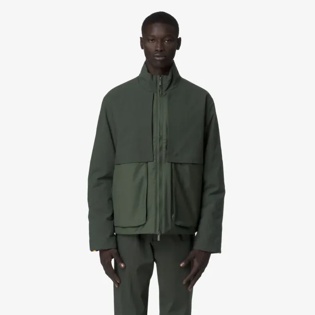 K-Way Antheo Wool Nylon Mix geaca barbati verde calduroasa