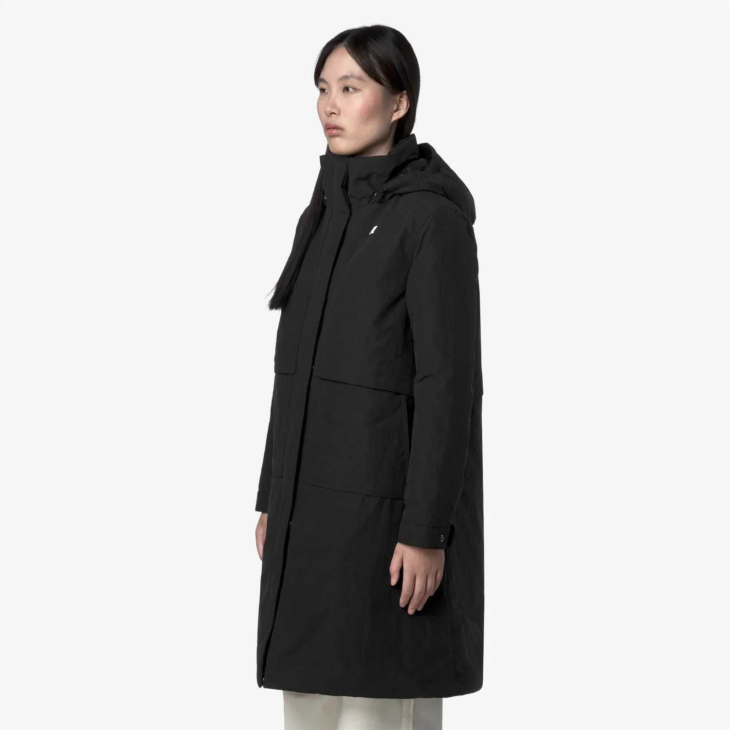 K-Way Kalisha K41462W palton lung negru PrimaLoft