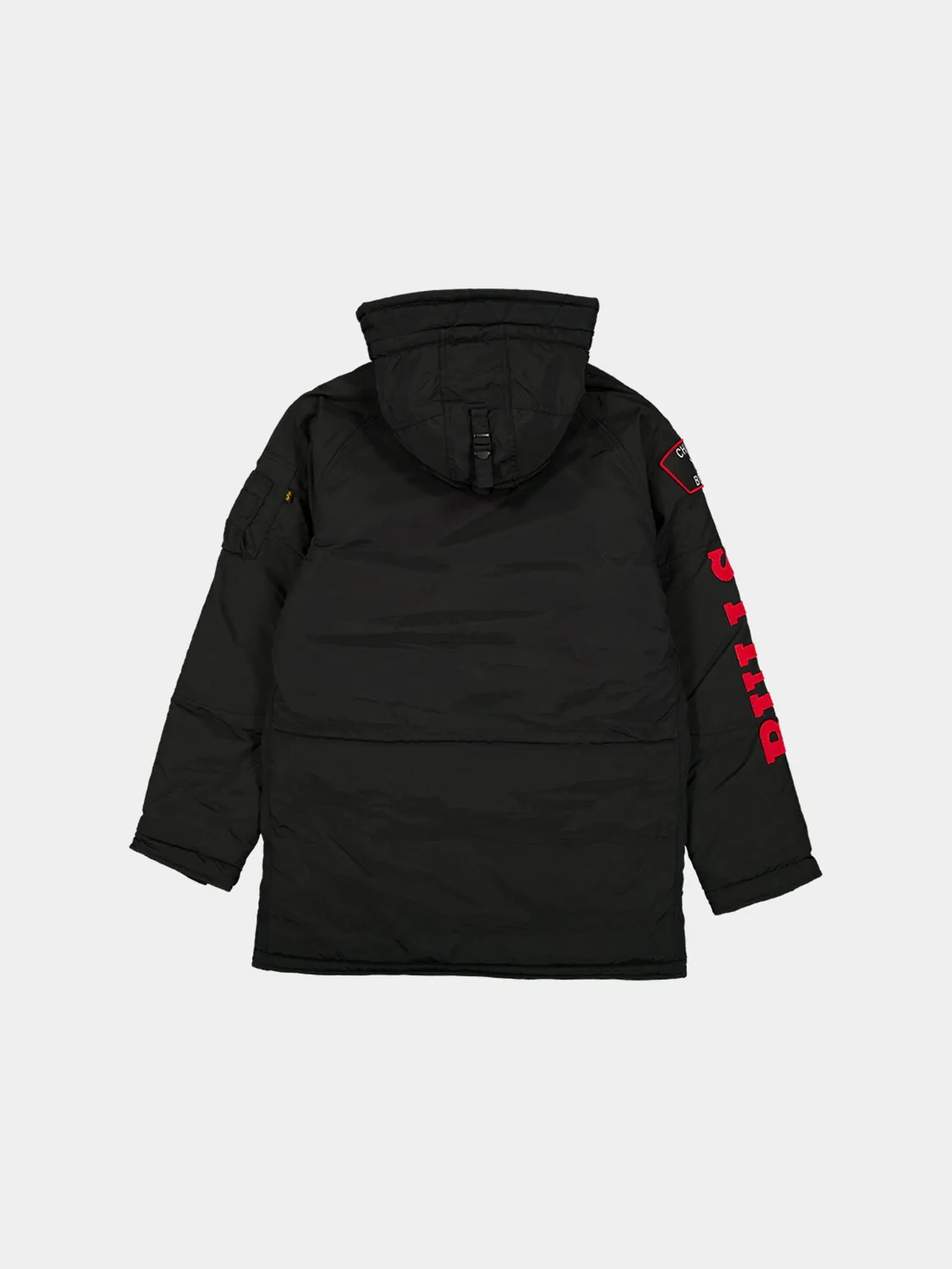 Alpha Industries Chicago Bulls N-3B parkă neagră groasă