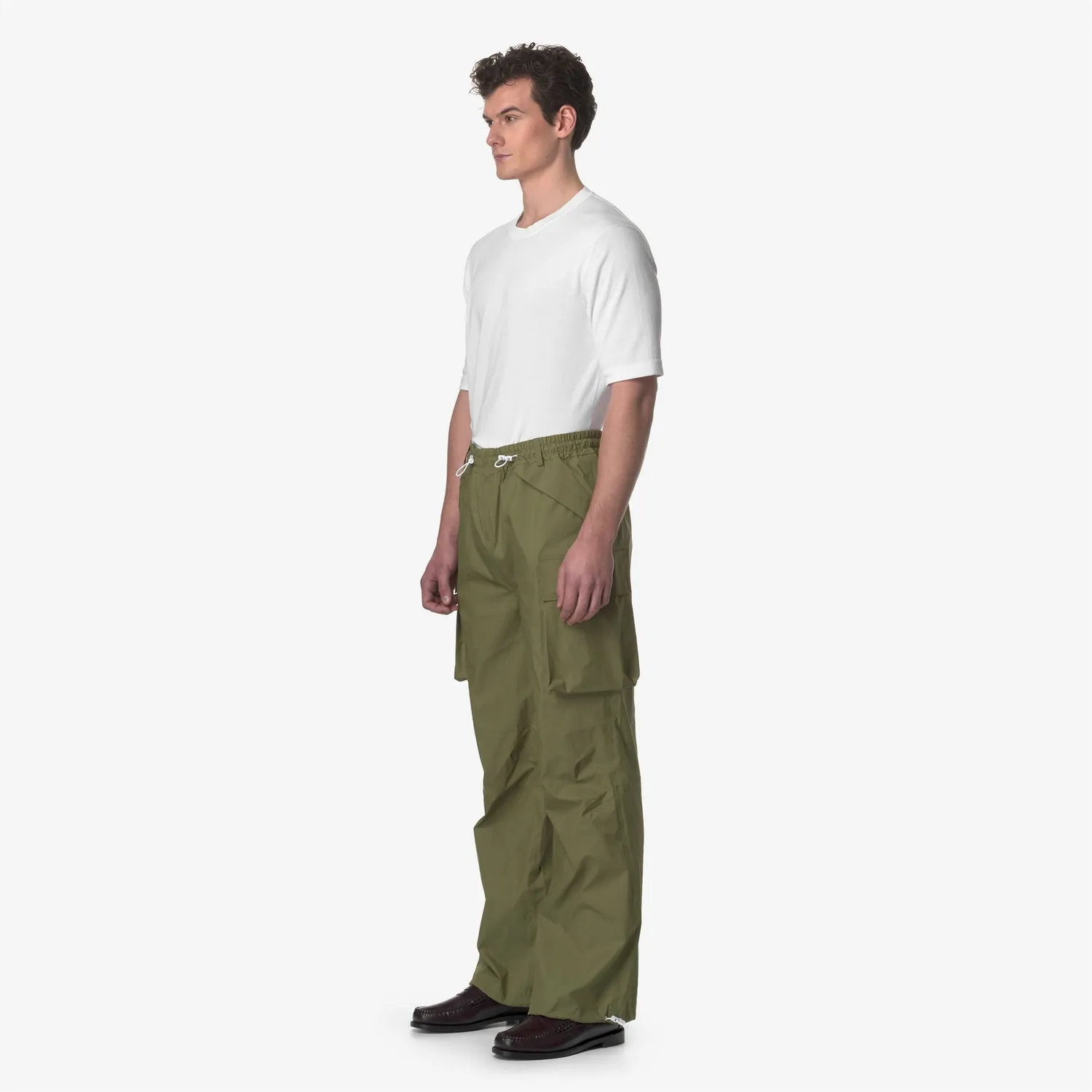 K-Way Ed-Shell pantaloni sport unisex verde impermeabili