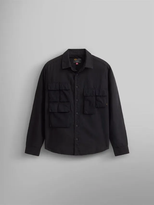 Alpha Industries Multi Pocket camasa neagra bumbac