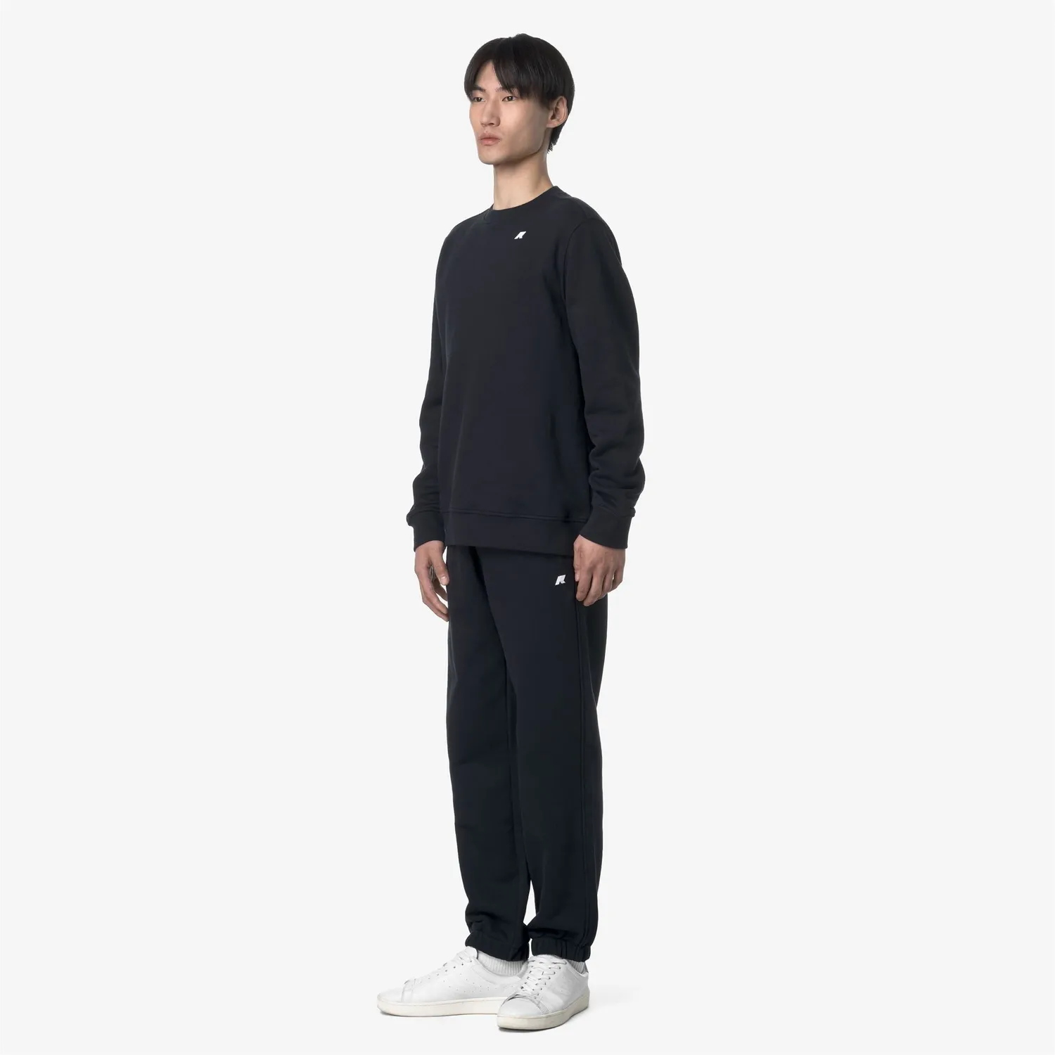 K-Way Mickyel pantaloni sport albaștri Blue Depth bumbac