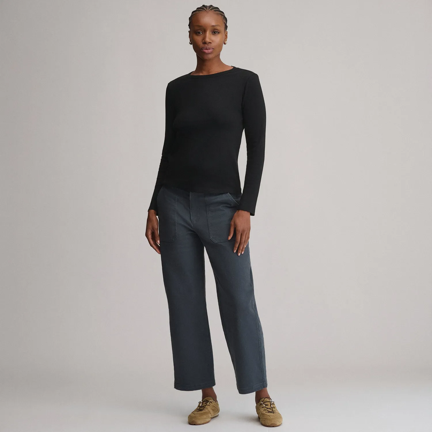 Eddie Bauer Softline Rib bluza femei neagra maneca lunga