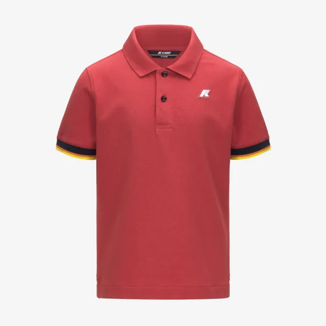 K-Way Vincent Pique polo Red Jasper băieți