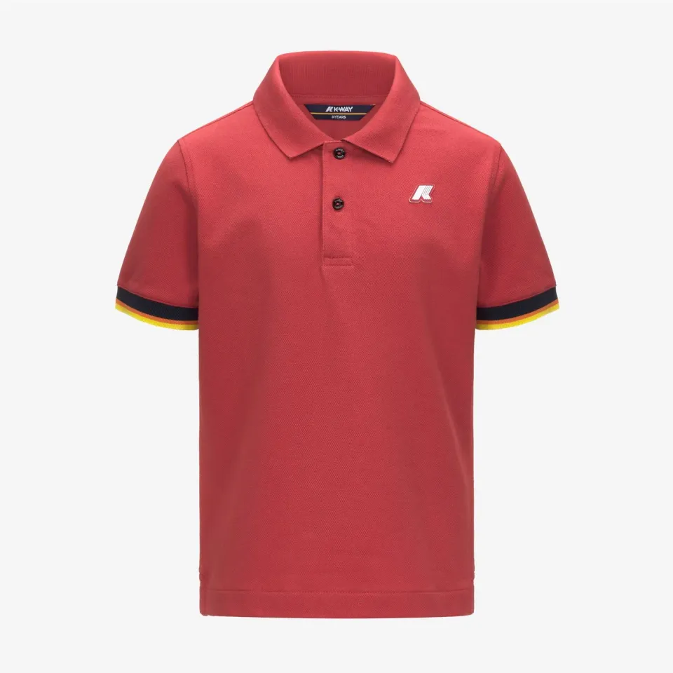 K-Way Vincent Pique polo Red Jasper băieți