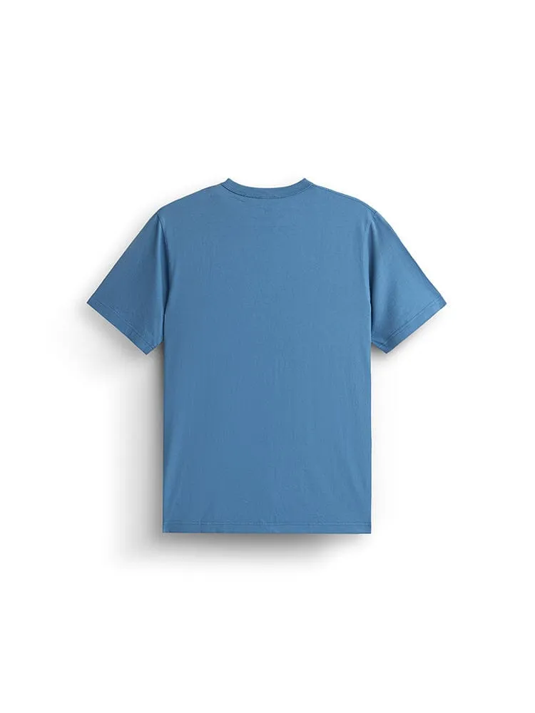 Alpha Industries Essential tricou bumbac albastru elemental