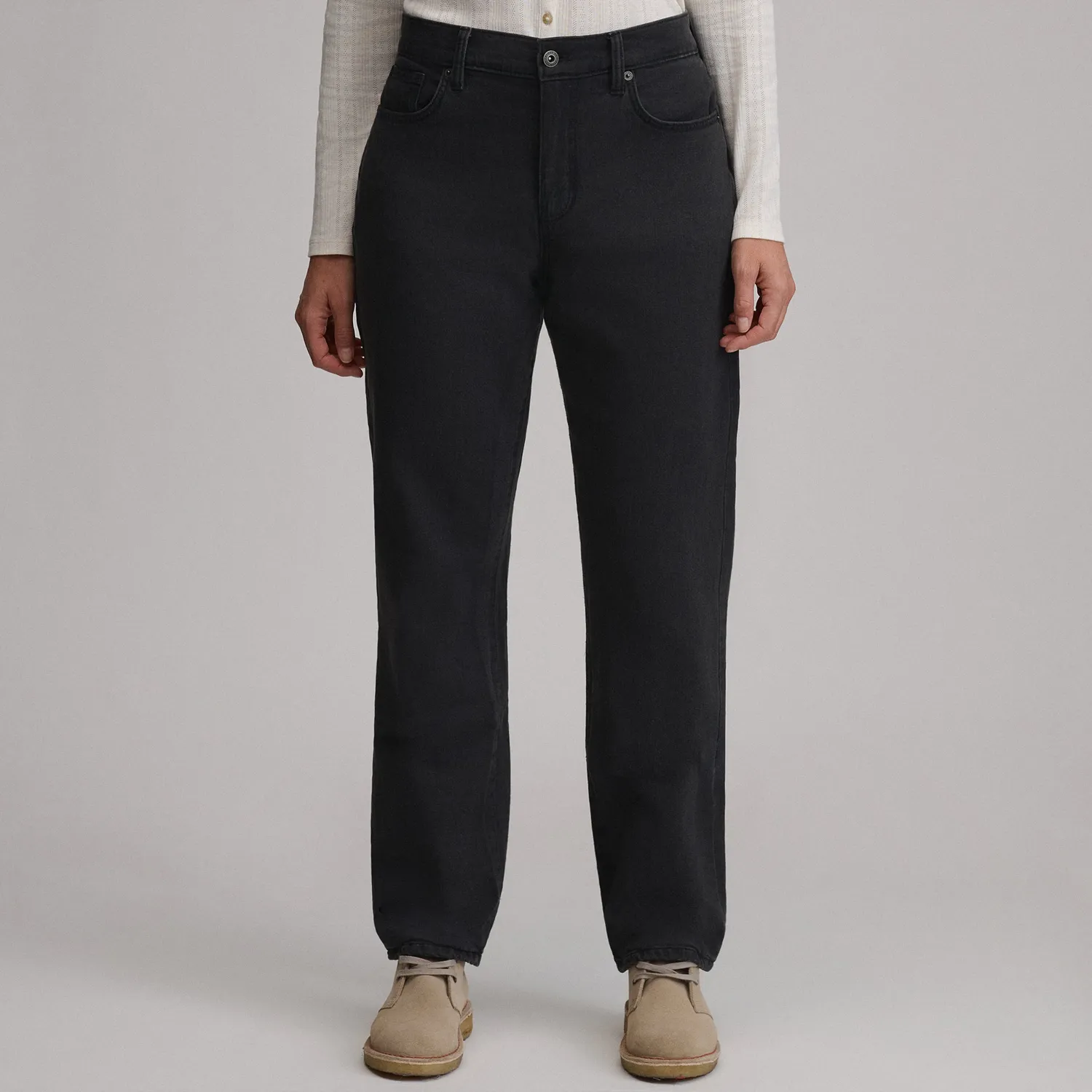 Eddie Bauer Boyfriend blugi dama captusiti Aged Blue