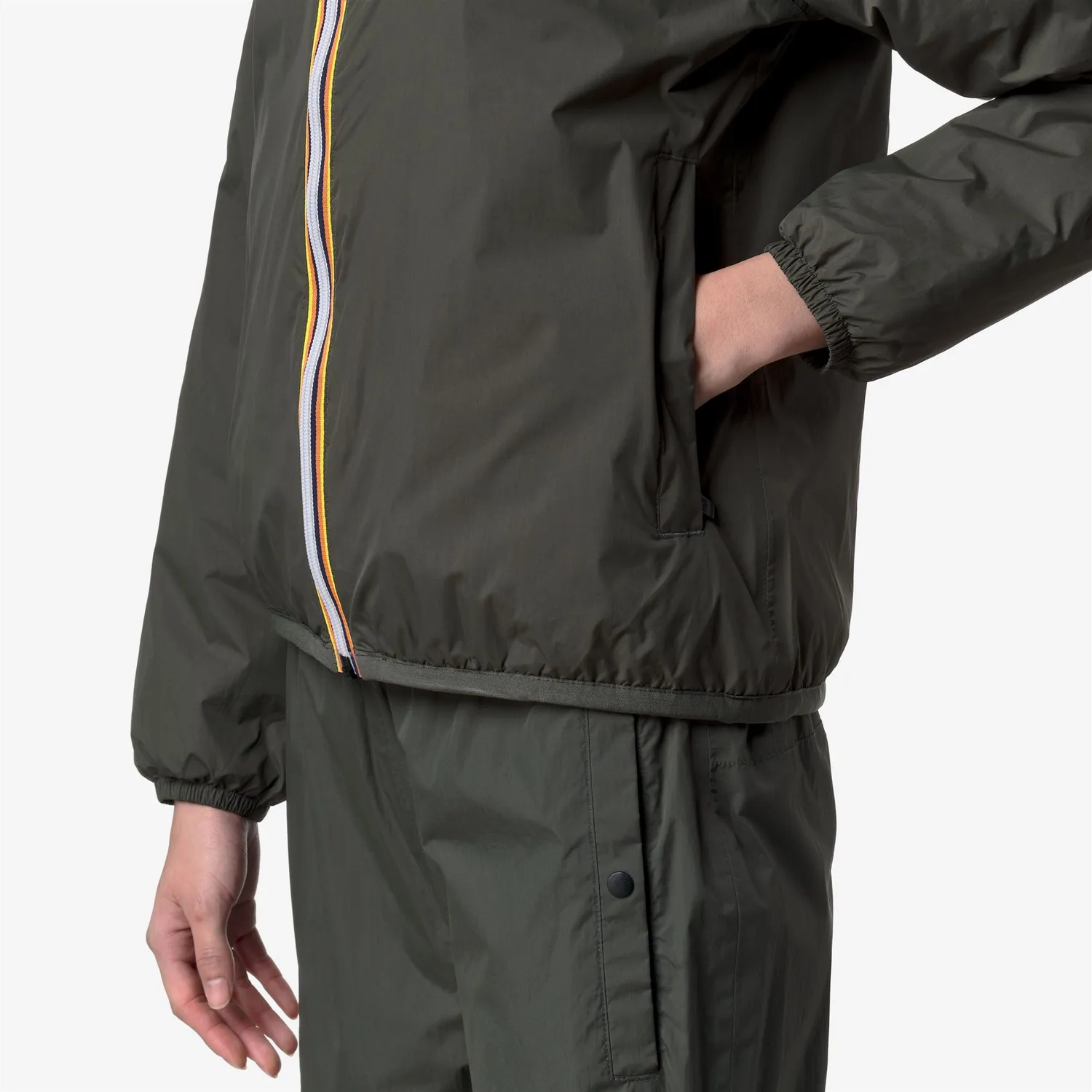K-Way Claudette Warm geaca dama verde impermeabila
