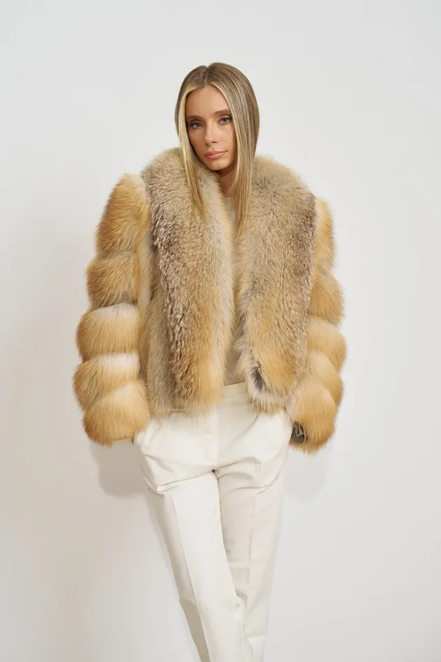 Mareus Fabrica de Blanuri Gold Frost 673 scurta vulpe 55cm
