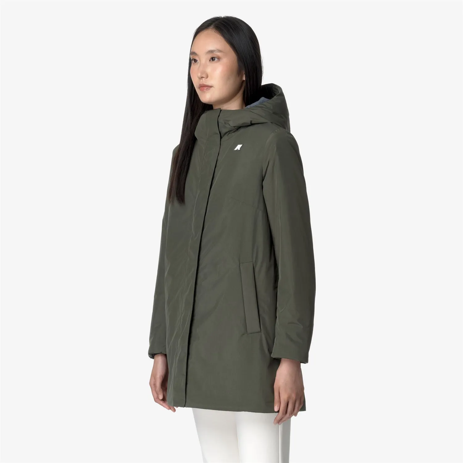 K-Way Sophie Soft Touch Marmotta palton dama verde