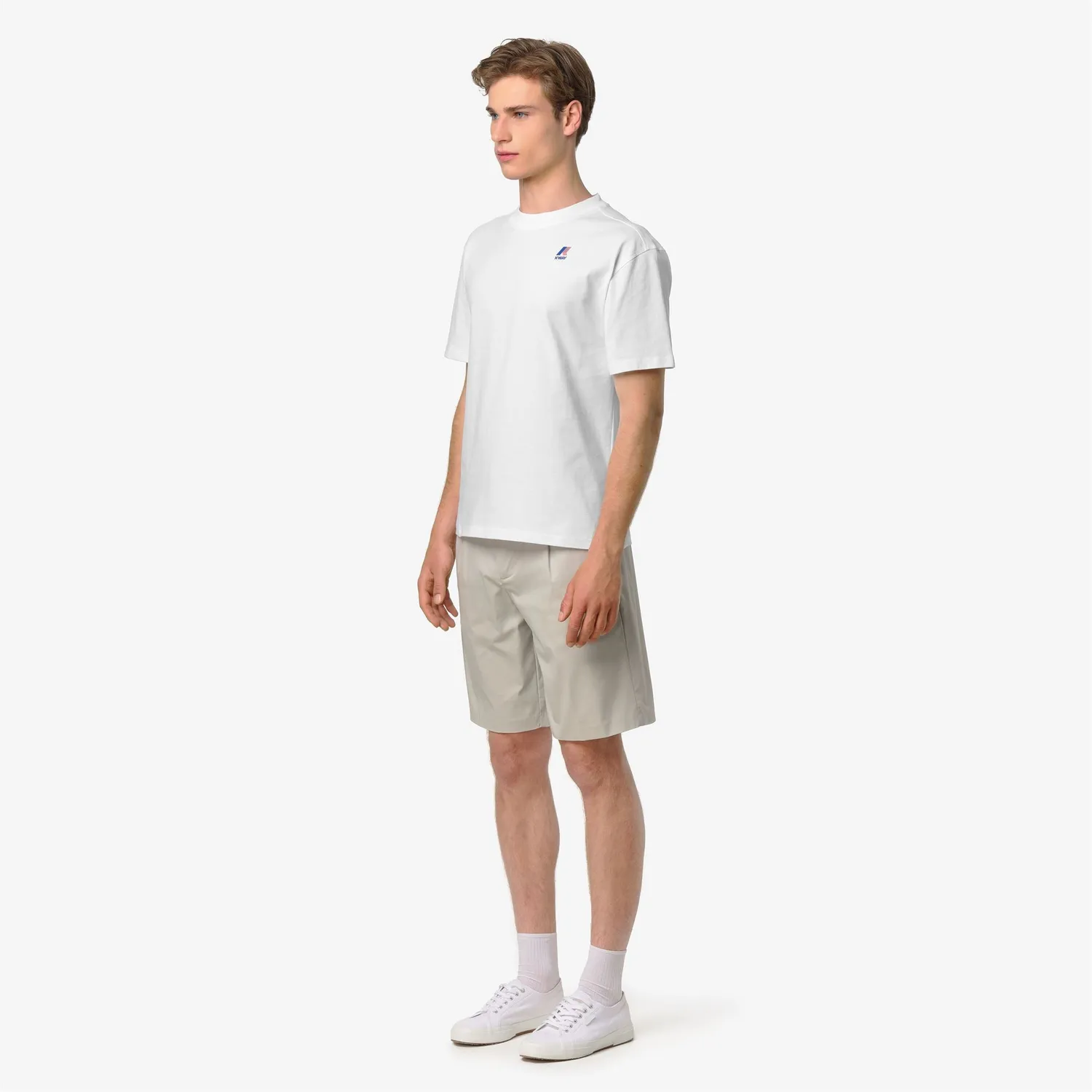K-Way Solo Iconic Back tricou alb barbati bumbac