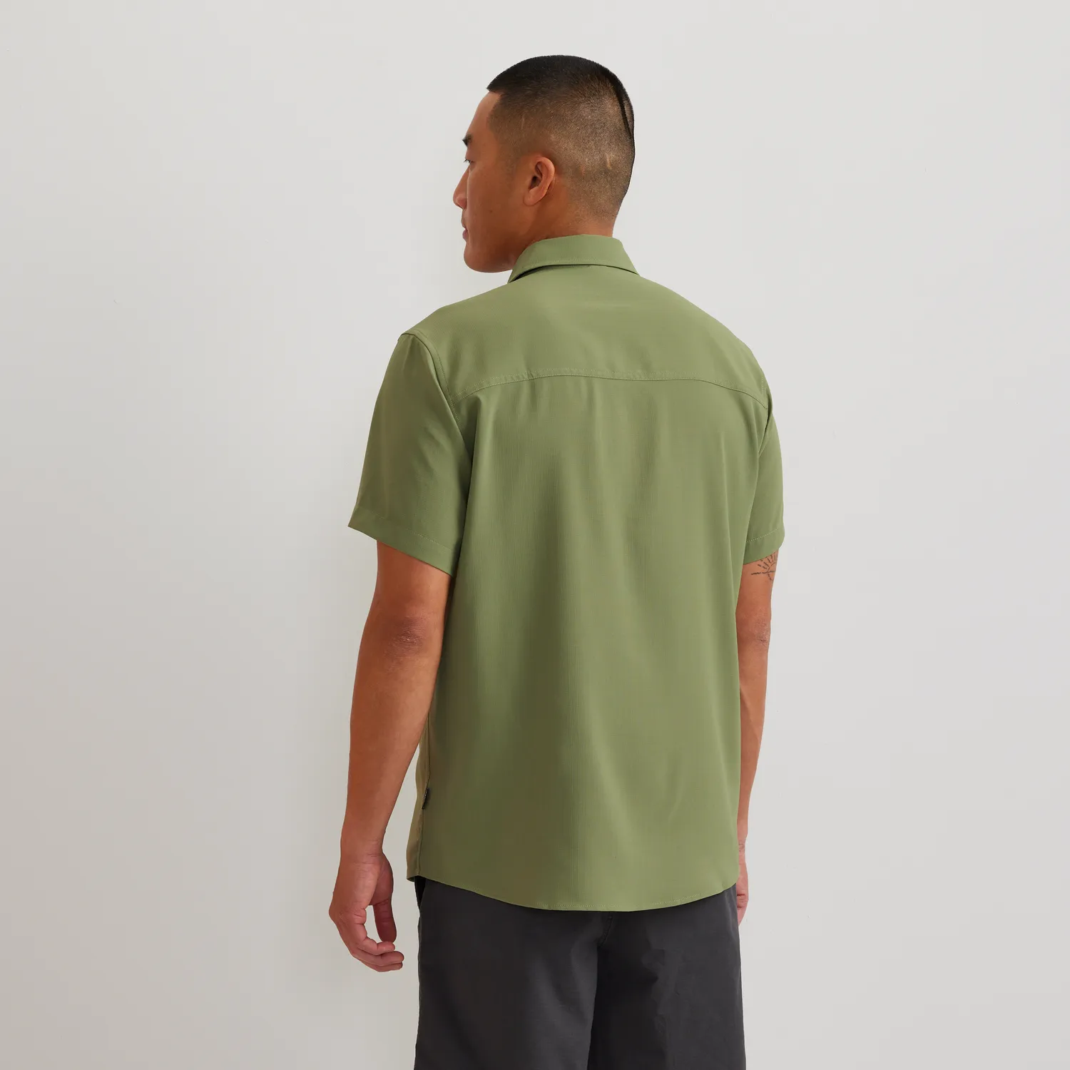 Eddie Bauer Destination Shirt-Solid camasa barbati Palm respirabila