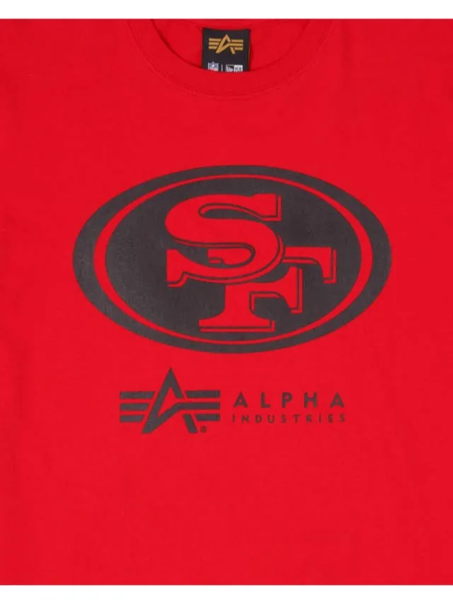 Alpha Industries San Francisco 49ers tricou roșu bumbac