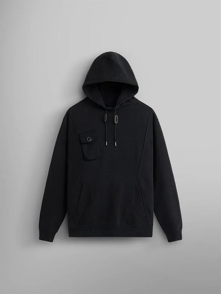 Alpha Industries Mixed Media hanorac negru bumbac