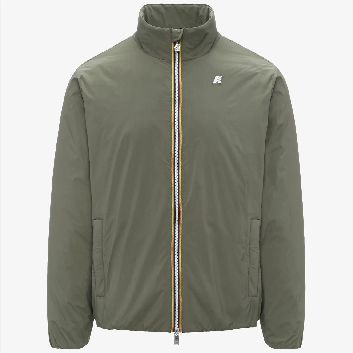 K-Way Valentine Plain Warm geaca scurta verde lichen calduroasa