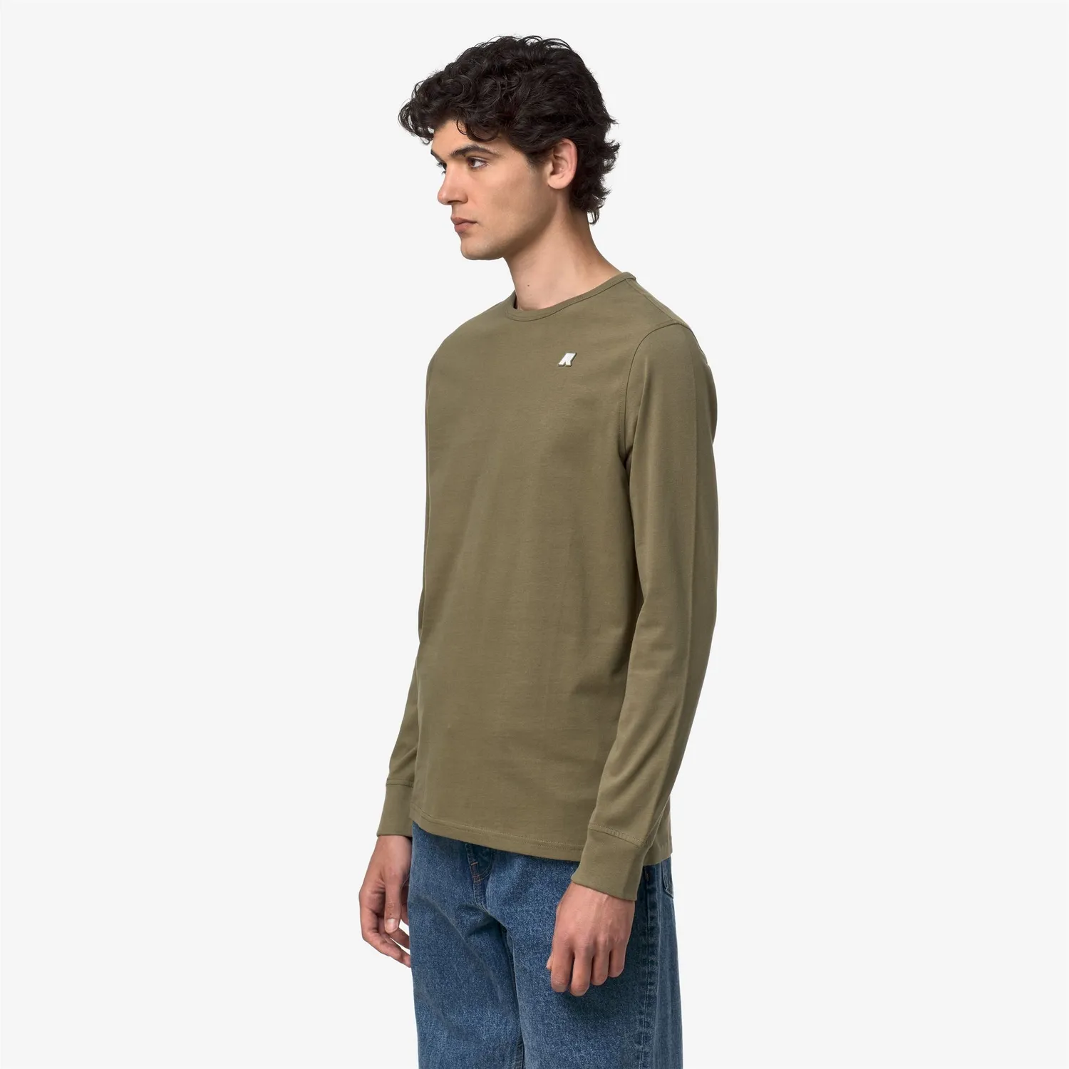 K-Way Elmer JS Peach tricou verde army slim