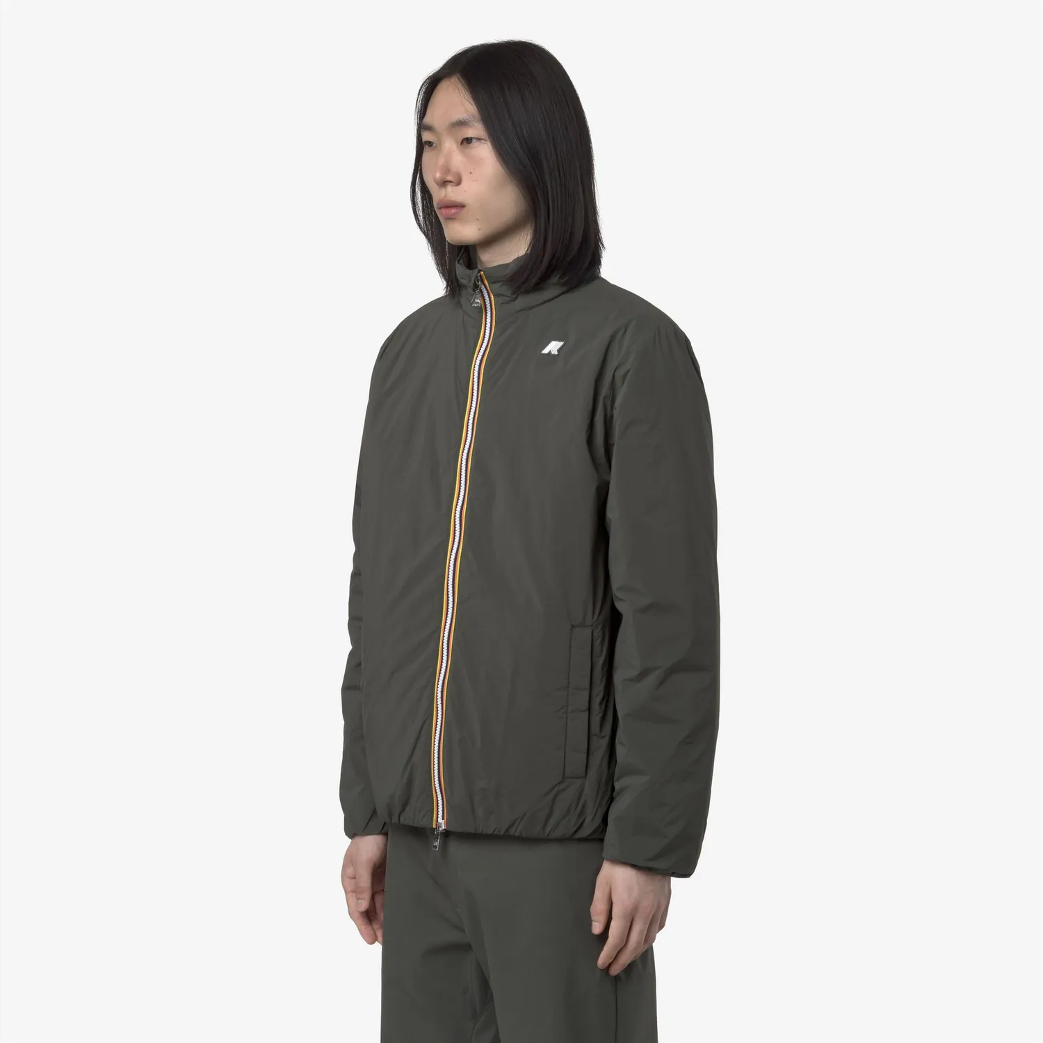 K-Way Valentine Plain Warm geaca barbati verde calduroasa