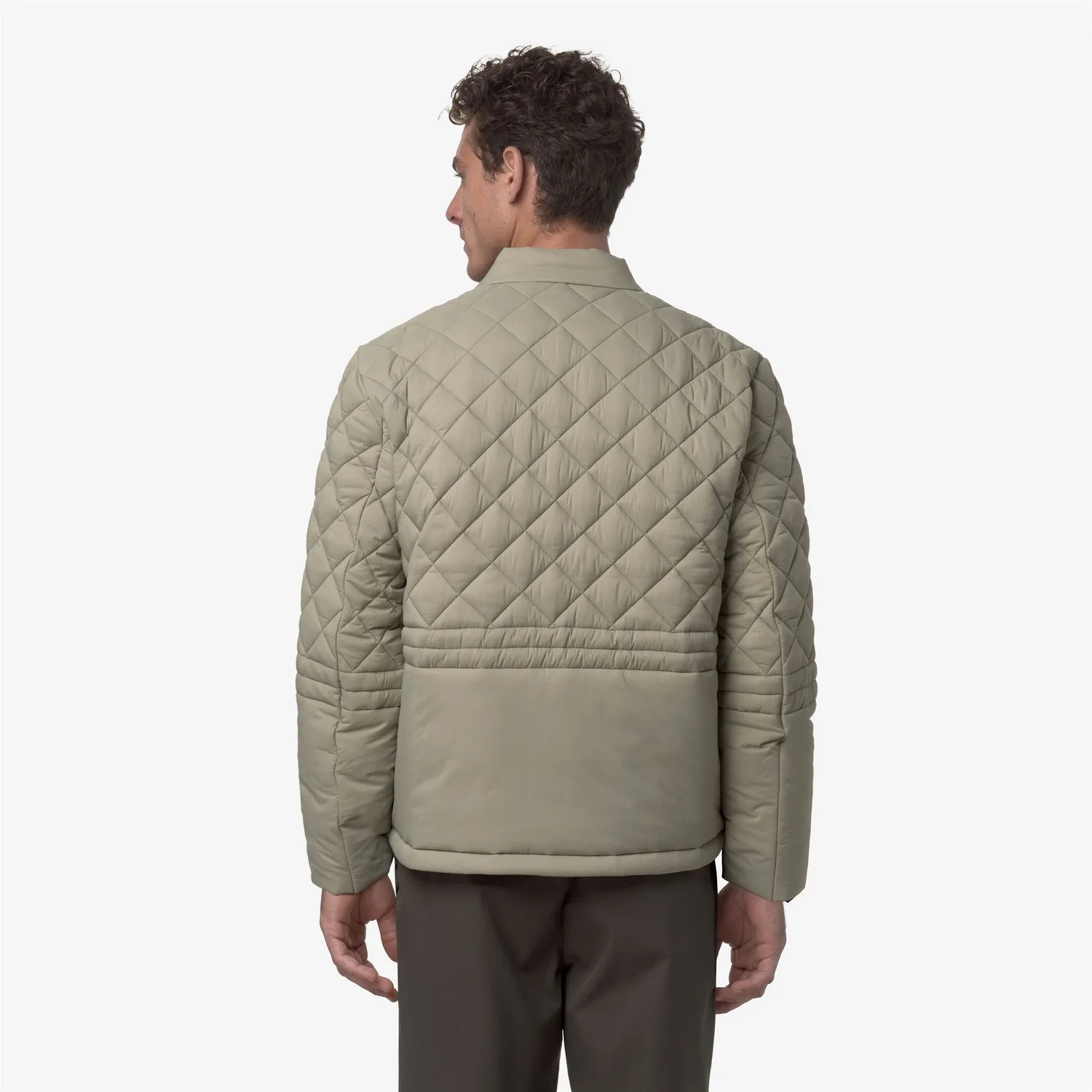 K-Way Bariol Premium Warm geaca verde matlasata