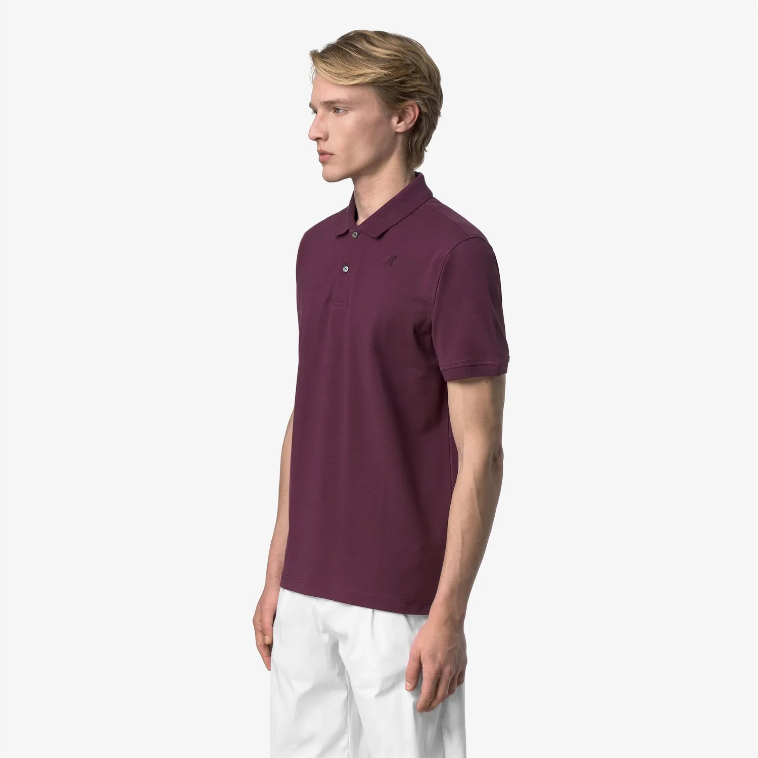 K-Way Amedee Pique Slim polo barbati violet mauve wine