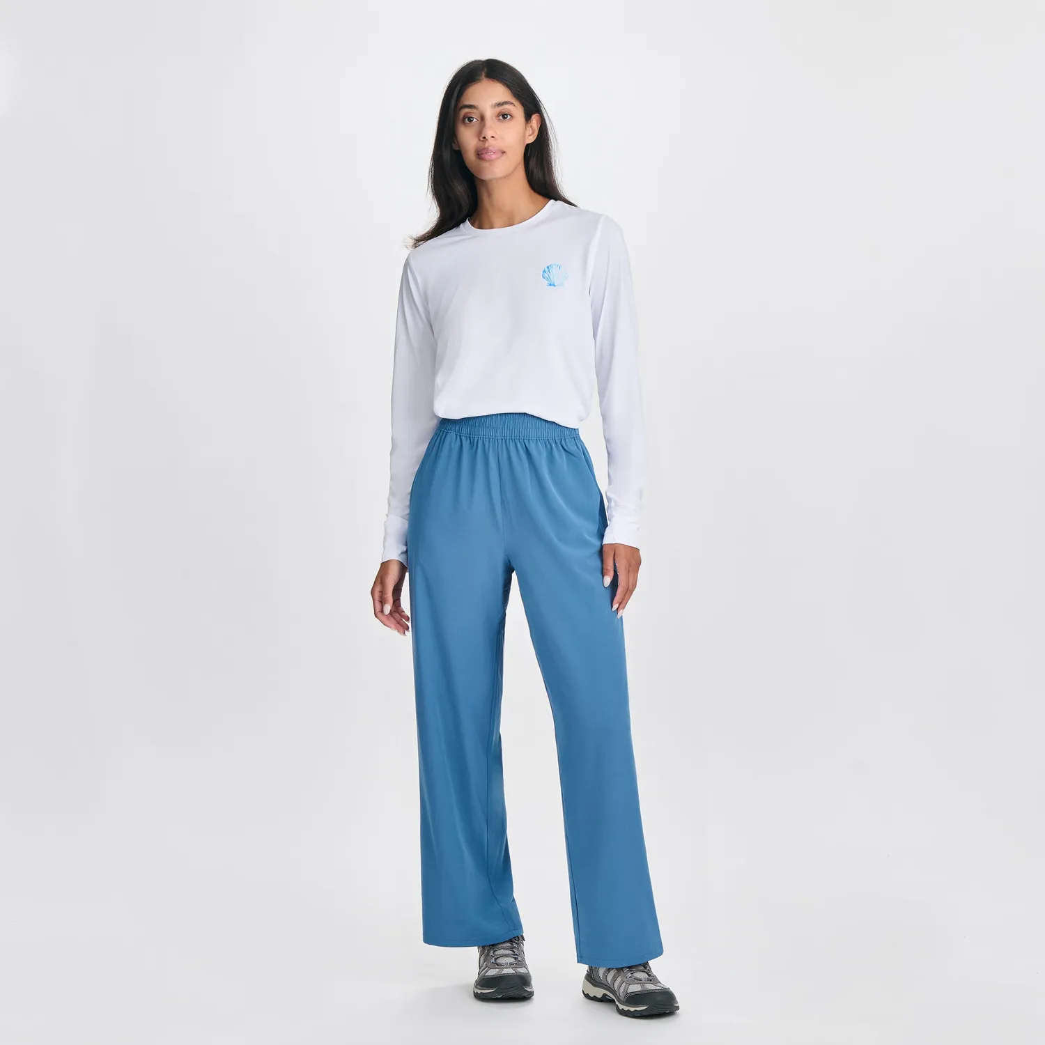 Eddie Bauer Rio Textured pantaloni dama Sage lejeri
