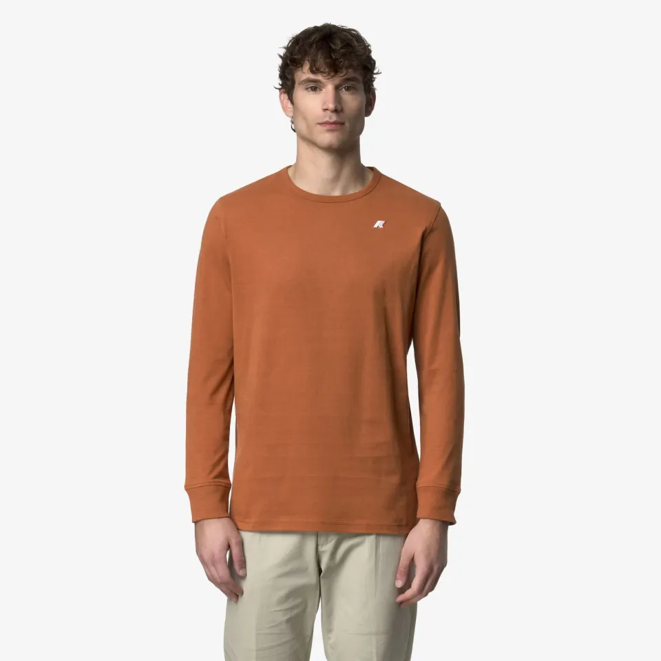 K-Way Elmer JS Peach tricou portocaliu bumbac pieptănat