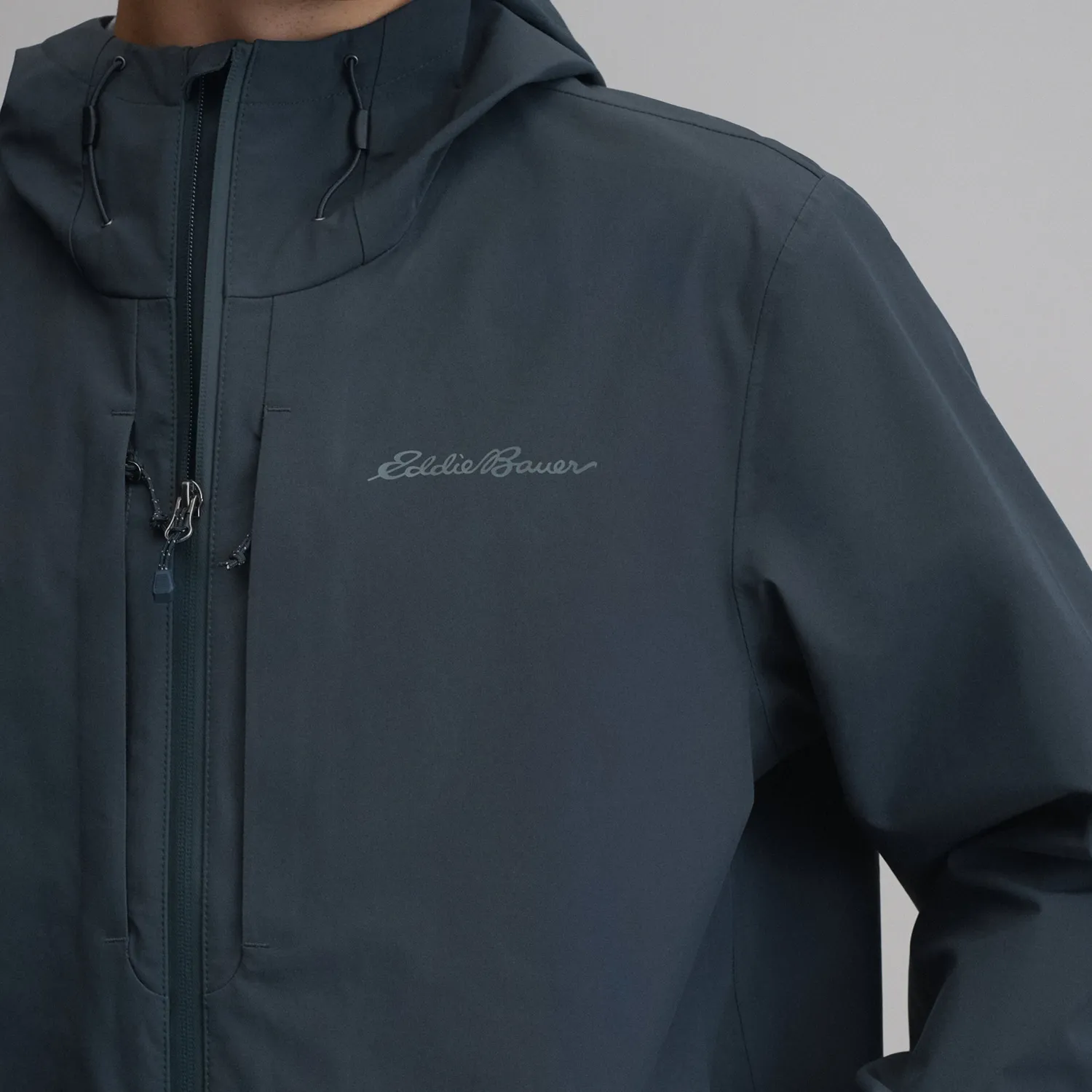 Eddie Bauer Oscillate 3L Trench palton barbati negru 3 straturi