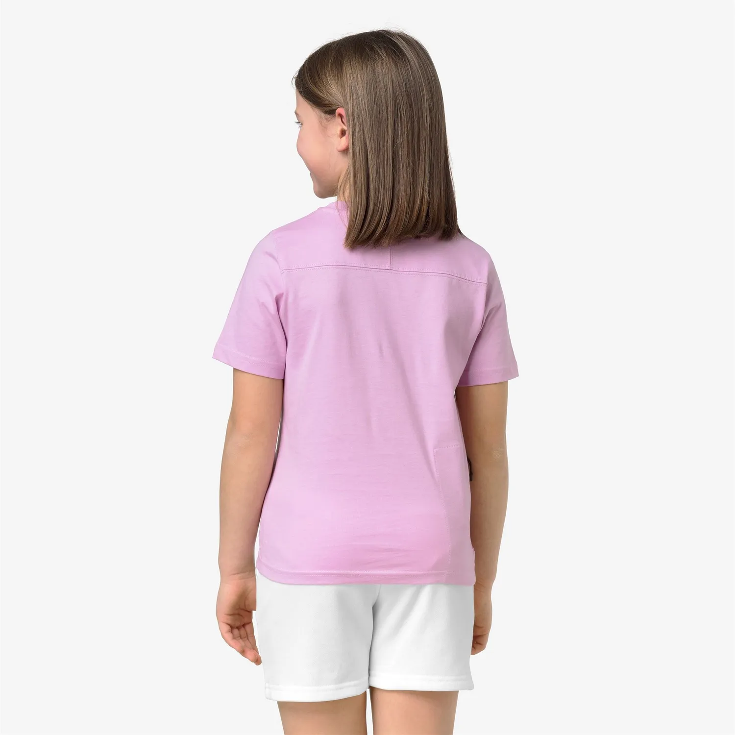 K-Way Leonide tricou copii roz lavanda bumbac