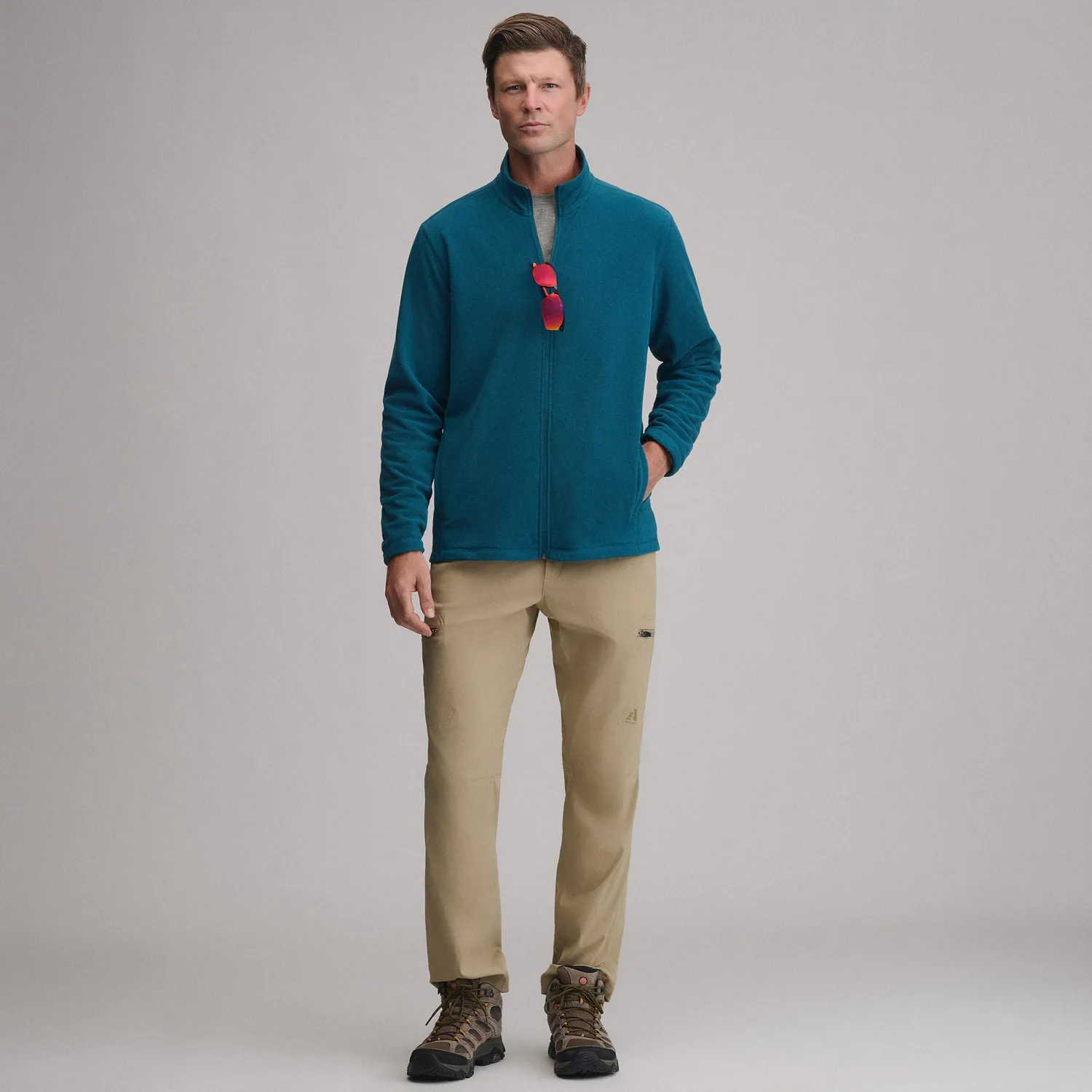 Eddie Bauer Quest 2.0 Full-Zip jacheta polar barbati Dark Fatigue