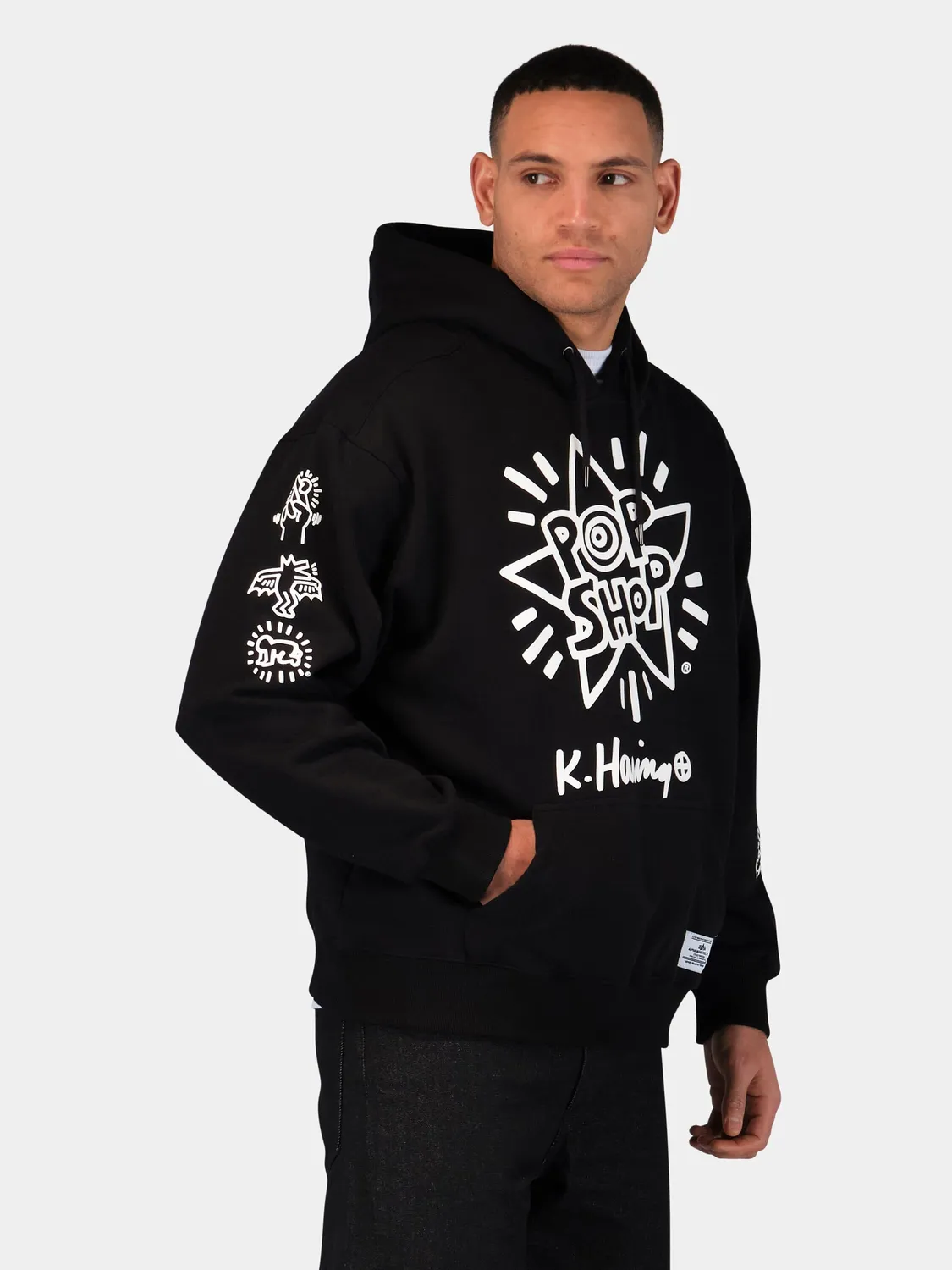 Keith Haring x Alpha New York hanorac grafic black