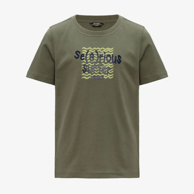K-Way Odom Searious Surfer tricou baieti verde bumbac