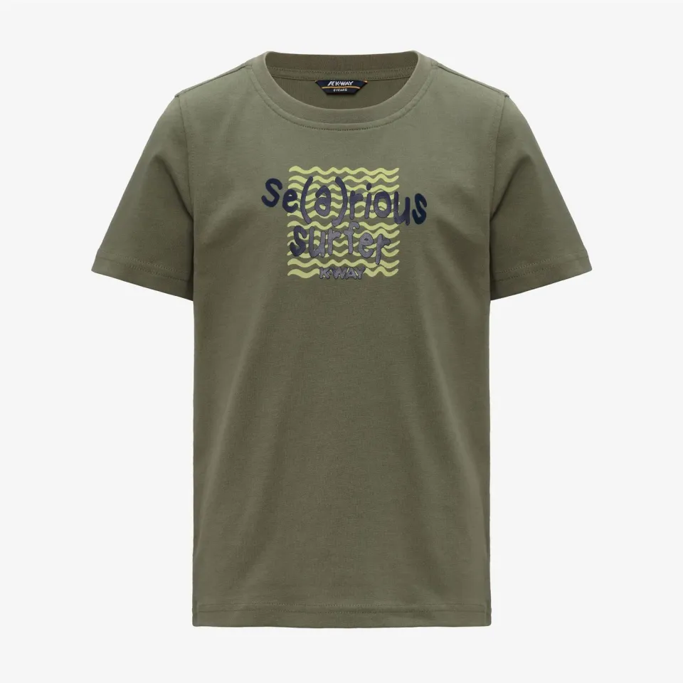 K-Way Odom Searious Surfer tricou baieti verde bumbac